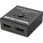 Nemere HDMI Switch Bi-Direction 2 In 1 Out - Siyah HDX1296