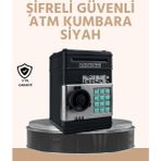 Nemere Işıklı Sesli Şifreli Atm Görünümlü Kasa Kumbara - Renkli - standart