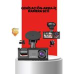 Nemere İthalat 170° Geniş Açı Ön-Arka-Iç Kamera Seti – Tam Kapsamlı Araç Güvenliği Nemere Ithalat - Çok Renkli