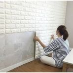 Nemere İthalat 3D Tuğla Desenli Kendinden Yapışkanlı Duvar Paneli 58X38 cm Nemere Ithalat - Çok Renkli