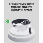 Nemere İthalat 5 Fonksiyonlu Döner Rende Süzgeçli Çok Amaçlı Sebze Doğrayıcı Kaymaz Tabanlı Nemere Ithal - Çok Renkli