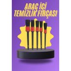 Nemere Ithalat 5 Parça Araç Içi Temizlik Fırçası Araç Içi-Dışı Temizleme Fırça Seti - 1 - Renkli