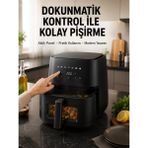 Nemere İthalat Dijital Dokunmatik Air Fryer Yağsız Sıcak Hava Fritözü Nemere Ithalat - Çok Renkli
