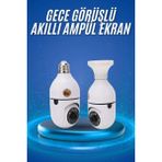 Nemere İthalat Gece Görüşlü Akıllı Dönebilen Ev Kamerası Ampül Kamera Nemere Ithalat - Renkli