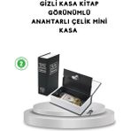Nemere İthalat Gizli Kitap Kasa – Metal Gövdeli, Anahtarlı Nemere Ithalat