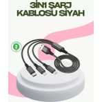 Nemere İthalat Hızlı Şarj Destekli Çoklu Şarj Kablosu – Seyahat ve Günlük Kullanım Nemere Ithalat - Çok Renkli