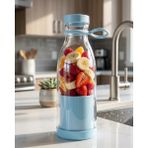 Nemere Ithalat Mini Blender USB Şarjlı 380 ml Smoothie Hazırlayıcı Hafif ve Pratik Tasarım - Çok Renkli