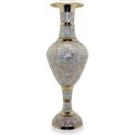 Nemere Ithalat Pirinç Sedefli Vazo 45 cm - 1