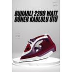 Nemere İthalat Seramik Tabanlı Kırmızı 2200 Watt Şok Buharlı Ütü Nemere Ithalat - Çok Renkli