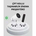Nemere Ithalat Wi-Fi 6 ve Bluetooth 5.0 Destekli 4K Akıllı Projeksiyon Cihazı