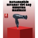 Nemere Katlanabilir Saç Kurutma Makinesi Seyahat Tipi Taşınabilir Tasarım