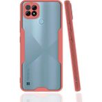 Nemere Mey Ithalat® Realme C21 Kılıf Platin Silikon - Pembe - Renkli