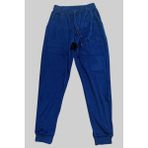 Nemere Parlak Kadife Cepli Pantolon Eşofman Pijama Altı Unisex Lastikli Paça Lacivert - Renkli - -- - 2XL