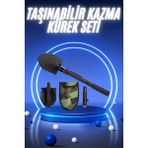 Nemere Pusulalı Katlanabilir Kazma Kürek Kamp Seti Kamp Küreği Portatif Çantalı