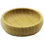 Nemere Tekli - Mini=8.5cm Ahşap Bambu Çerezlik - Lokumluk Kase (4887)