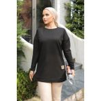 Nemere Yeni Stil Siyah Arma Detaylı Tunik 10020
