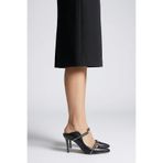 Nemesis Shoes Mari Gerçek Deri Kadın Topuklu Ayakkabı Siyah