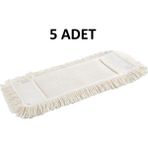 Nemli Mop Bezi Zincir Mob Yedekli 50 cm 5'li Paket - Ahşap - Bej - Siyah - Seçenek 1