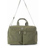 Nemo Bags Gri Seyahat Çantası, Orta Boy, Valiz Askılı Bavul, Klinkır Su Geçirmez Kumaş Spor Çantası, 46X30CM - Haki