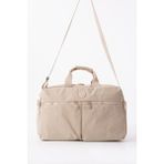 Nemo Bags Gri Seyahat Çantası, Orta Boy, Valiz Askılı Bavul, Klinkır Su Geçirmez Kumaş Spor Çantası, 46X30CM - Krem