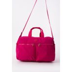 Nemo Bags Gri Seyahat Çantası, Orta Boy, Valiz Askılı Bavul, Klinkır Su Geçirmez Kumaş Spor Çantası, 46X30CM - Pembe