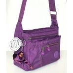 Nemo Bags Omuz Çantası Kadın Orta Boy Kipling Tarz Su Geçirmez Klinkır Askılı Postacı Çapraz Çanta - Açık Mor