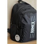 Nemo Bags Siyah Sırt Çantası Büyük Boy Okul Çantası Seyahat Çantası Su Itici Spor Çantası 45X30X15CM 24LT