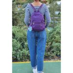 Nemo Group Günlük Mini Boy Su Geçirmez Sırt Çanta Tablet Çantası 30 x 25 x 13 cm 12 İnç - Mor