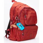 Nemo Group Unisex Orta Boy Suya Dayanıklı Krinkıl Laptop, Seyahat, Okul Çantası - Kiremit