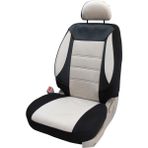 Nemu Mercedes Benz C 200 D Bluetec Uyumlu Tay Tüyü Kumaş Oto Koltuk Kılıfı - Bej-Siyah - Renkli