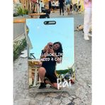 NEO Krom Ayna Kaldırımtabelası , A Tabela, Fotoğraf Alanı Aynası, Duba, Reklam panosu - Gümüş - 50x90 cm