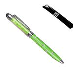 NEO+ (lime) - QUALITY 2-in-1 Capacitive Touchscreen Stylus and Ballpoint Pen with Crystals. FREE REFILL- UK SELLER (lime)