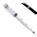 NEO+ (WHITE) - Quality Ballpoint Pen with Crystals. FREE REFILL - UK SELLER (WHITE)
