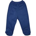 Neocotton Pamuklu Patıklı Bebek Tek Alt Pantolon - 0 - 3 Ay - Lacivert