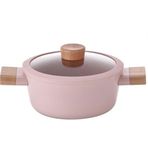 Neoflam Blossom Alüminyum Döküm 20 cm Pembe Tencere