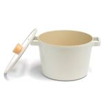 Neoflam D-NEOF222D Fika Cam Kapaklı 22x15 cm Alüminyum Derin Döküm Tencere
