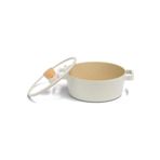 Neoflam Fika 24x10 cm Cam Kapaklı Derin Tencere