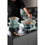 NEOFLAM Fika Comfort Seramik Kaplama Yeşil Tencere ve Tava Seti - 10 Parça