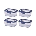 Neoflam Fika Glace Mavi Vakumlu 4 Parça Saklama Kabı 800 ml