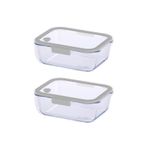 Neoflam Fika Glace Vakumlu 1900 ml 2 Parça Gri Saklama Kabı
