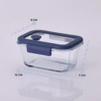 Neoflam Fika Glace Vakumlu Cam Saklama Kabı 460 ML Mavi