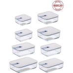 Neoflam Perfect Seal 8 Parça Cam Saklama Kabı Bej