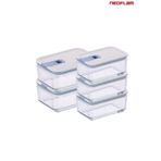 Neoflam Perfect Seal Cam Saklama Kabı Seti 5 Parça