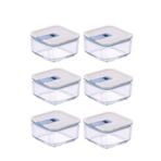 NEOFLAM Perfect Seal Kare 350ML 6'lı Saklama Kabı Seti