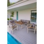 Neokas Bahçe Mobilyası, 1 +1 +2+ 3+ Masa, Balkon Takımı, Kafe Koltuğu, Bekleme Alanı Koltuğu - 55 X 60 - Beyaz