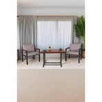 Neokas Bahce Mobilyası, Modern Balkon Mobilyası, Kafe Oturma Takımı, Teras Koltugu, 1+1+m Beyaz