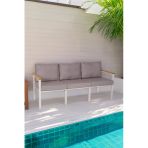 Neokas Balkon Mobilyası, Bahçe Takımı, 1 Üçlü Koltuk, Kafe Koltuğu, Bekleme Alanı Koltuğu