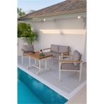 neokas Balkon Mobilyası, Bahçe Takımı, Metal Teras Seti, Su İtişili Koltuklar, Yıkanabilir Minderler
