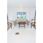Neokas Balkon Mobilyası, Metal Oturma Grubu, Balkon Seti, Kafe Koltuğu, Bekleme Alanı Koltuğu, 1 + 1 + 3 + M - 55 X 60 - Antrasit