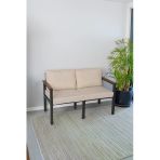 Neokas Balkon Mobilyası, Metal Oturma Grubu, Balkon Seti, Kafe Koltuğu, Teras Takımı, 1 İkili Koltuk